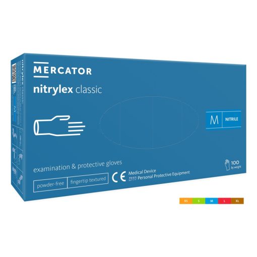 Mercator nitril kesztyű /kék/ XS