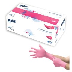 Zarys easyCARE nitril kesztyű, rózsaszín (pink) - XS